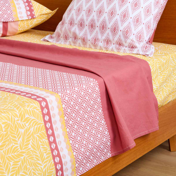 Parure de lit - Drap plat Terre...