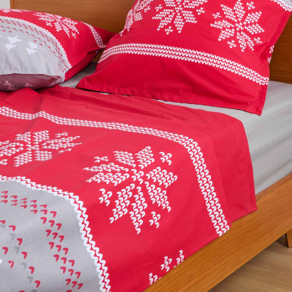 Parure de lit - Drap plat Coeur des...