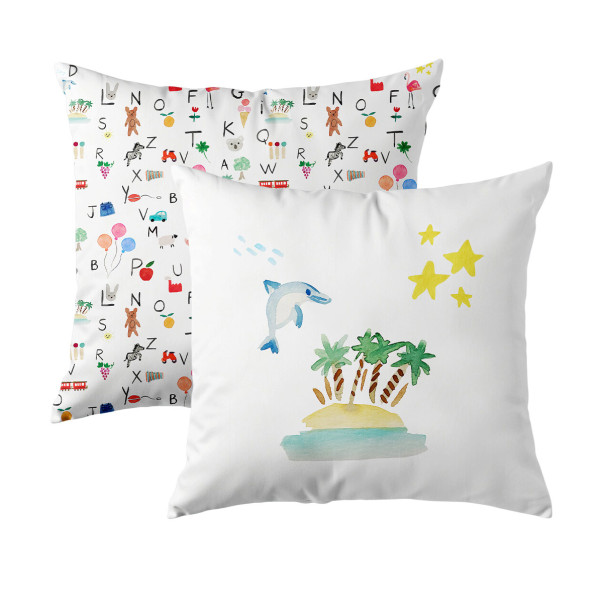 Taie d'oreiller Abécédaire - Percale...