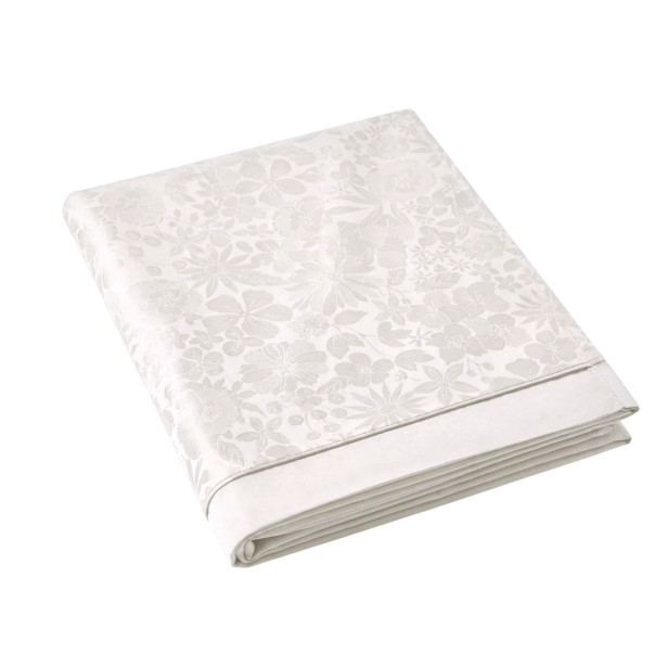 Drap Plat Magnolia - Satin de coton...
