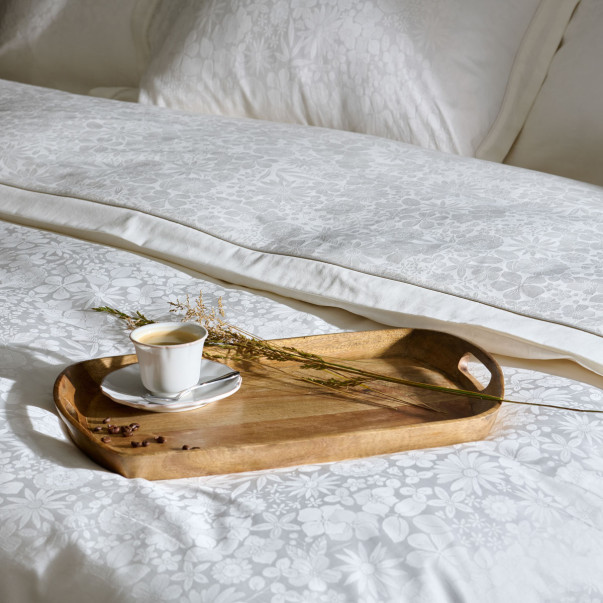 Drap Plat Magnolia - Satin de coton...