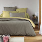 Coton 57 fils - Nouvelle gamme - Amande / Mastic | Linge de lit uni | Tradition des vosges