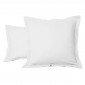 Taie Oreiller Unie 100% Coton Blanc | Linge de lit | Tradition des Vosges