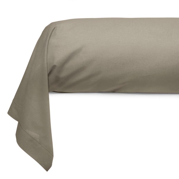 Taie Traversin Uni 100% Coton MASTIC | Linge de lit | Tradition des Vosges