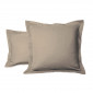Taie Oreiller Unie 100% Coton Mastic | Linge de lit | Tradition des Vosges