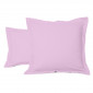 Taie Oreiller Unie 100% Coton Parme | Linge de lit | Tradition des Vosges