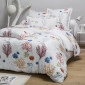 Linge de lit percale 70 fils - Corail | Linge de lit | Tradition des Vosges