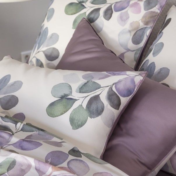 Taie d'Oreiller satin de coton 120 fils - Eclose | Linge de lit imprimé | Tradition des Vosges