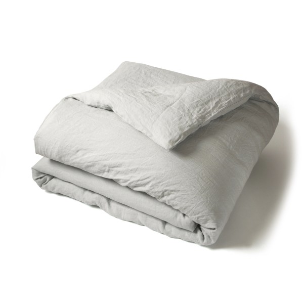 Housse Couette Unie Lin Lave Craie | Linge de lit | Tradition des Vosges
