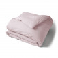 Housse Couette Unie Lin Lave Vieux rose | Linge de lit | Tradition des Vosges