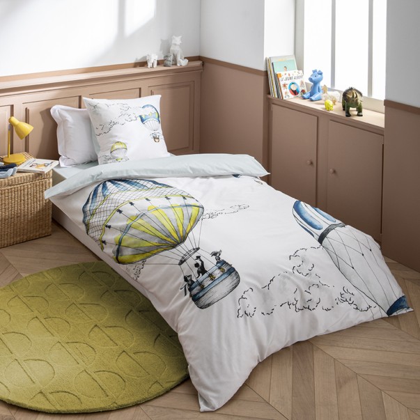 Housse Couette Envol Nouvelle gamme Percale Enfant | Linge de lit | Tradition des Vosges