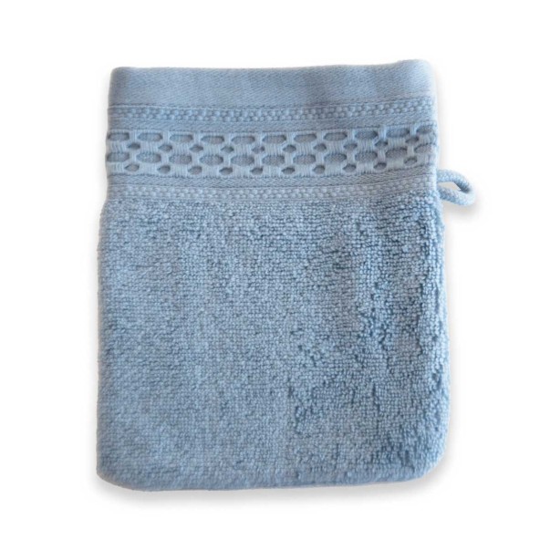 Gant De Toilette 500gr - Zero Twist - Acier Bleu