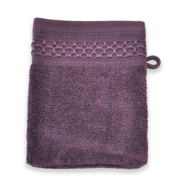 Gant De Toilette 500gr - Zero Twist - Aubergine