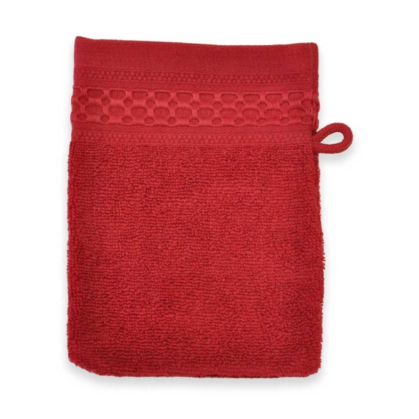 Gant De Toilette 500gr - Zero Twist - Carmin