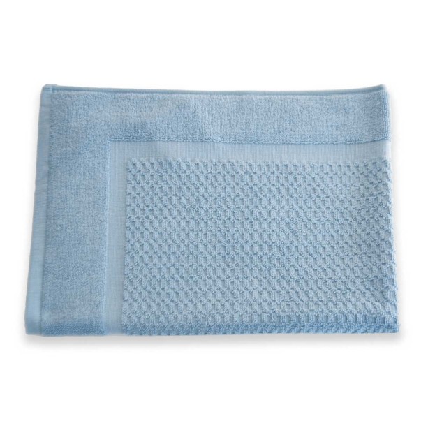 Tapis Bain - Zero Twist - 500g/m² - Acier Bleu