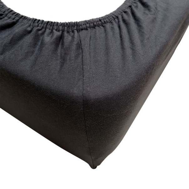 Drap-housse Uni Jersey - Gris