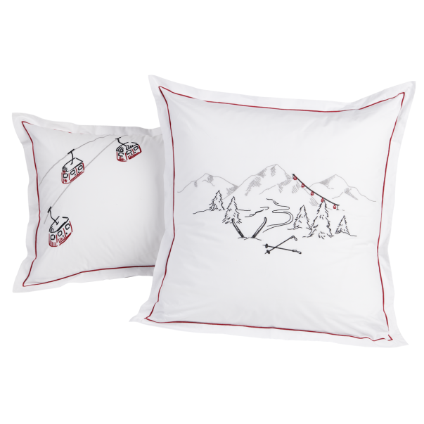 Taie d'oreiller Vosges - Percale de...