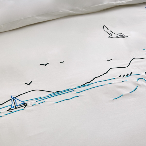 Housse de couette Phare - Percale de...
