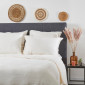 Parure de lit en Gaze de Coton ivoire