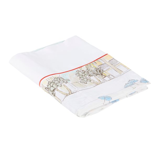 Drap plat Nice - Percale de coton