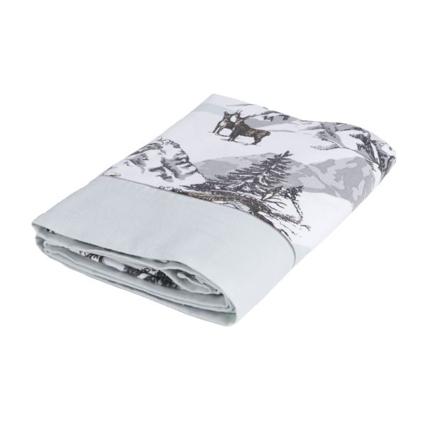 Drap plat Montagne - Flanelle de coton