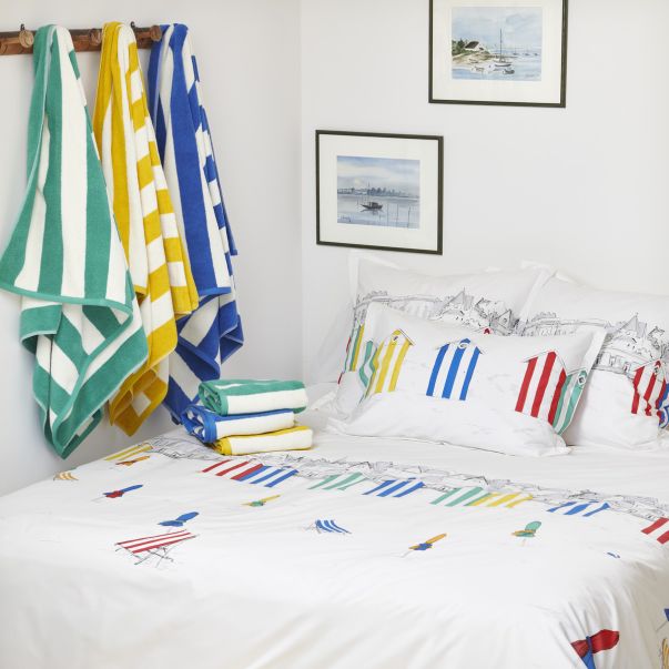 Drap housse Les Planches - Percale de coton