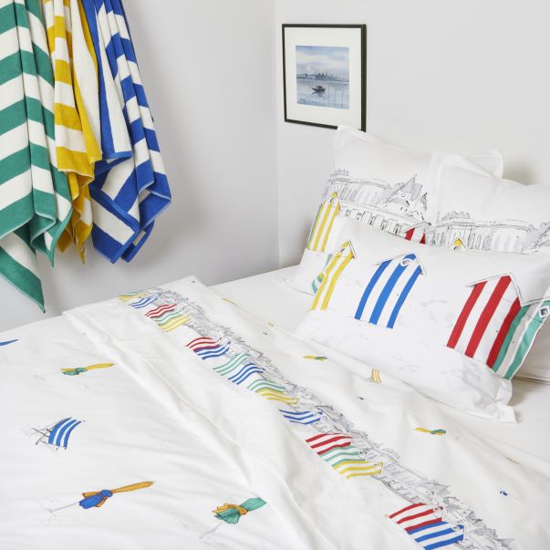 Drap plat Les Planches - Percale de coton