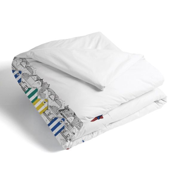 Housse de couette Les Planches - Percale de coton