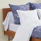 Drap plat Poème Bleu - Percale de coton
