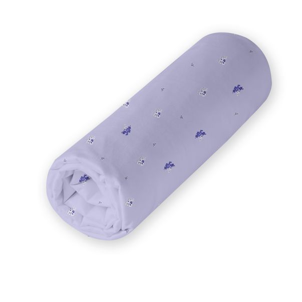 Drap housse Poème Bleu - Percale de coton