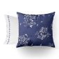 Taie d'oreiller Poème Bleu - Percale de coton