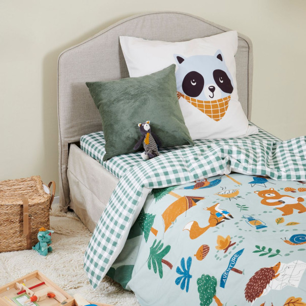Drap housse Les Louveteaux - Percale...