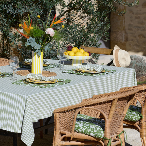 Nappe Sous l’Olivier – 100% Coton lavé