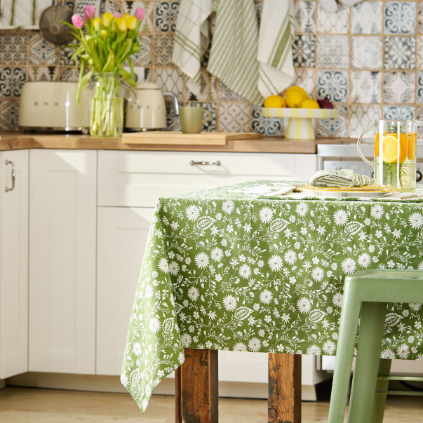 Nappe Sous l’Olivier – 100% Coton lavé