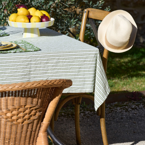 Nappe Sous l’Olivier – 100% Coton lavé