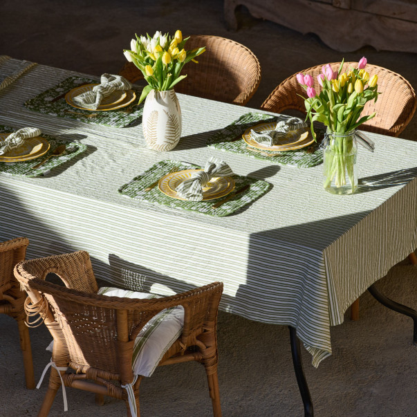 Lot de 2 sets de table matelassés...