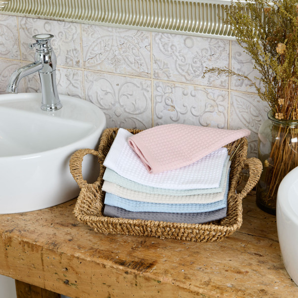 Linge de bain Nid d’abeille 300 g/m²...