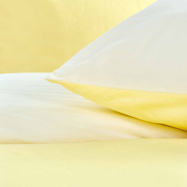 Parure Housse Couette Unie Bicolore