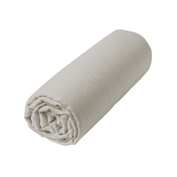 Drap-housse - Uni Lin Lavé