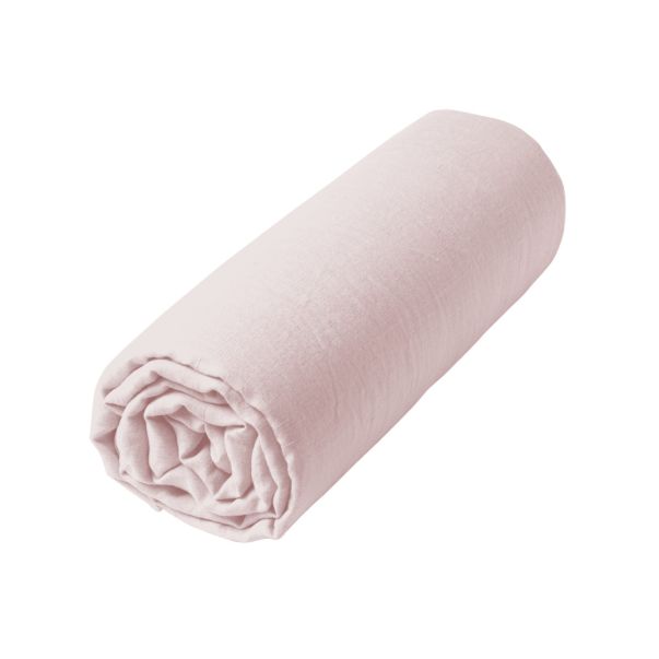 Drap-housse - Uni Lin Lavé