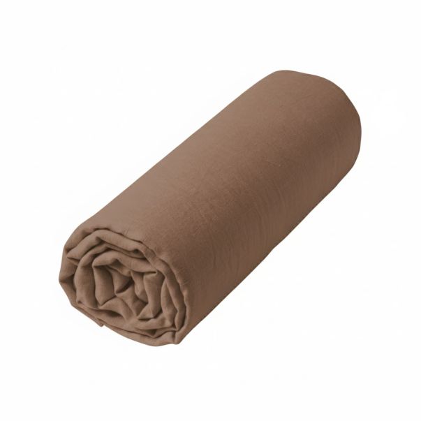 Drap-housse - Uni Lin Lavé
