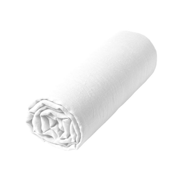 Drap-housse - Uni Lin Lavé